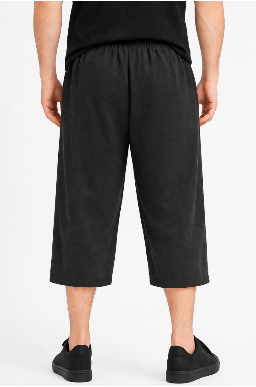 Бриджи мужские полубатальные черного цвета Y-6689 212992