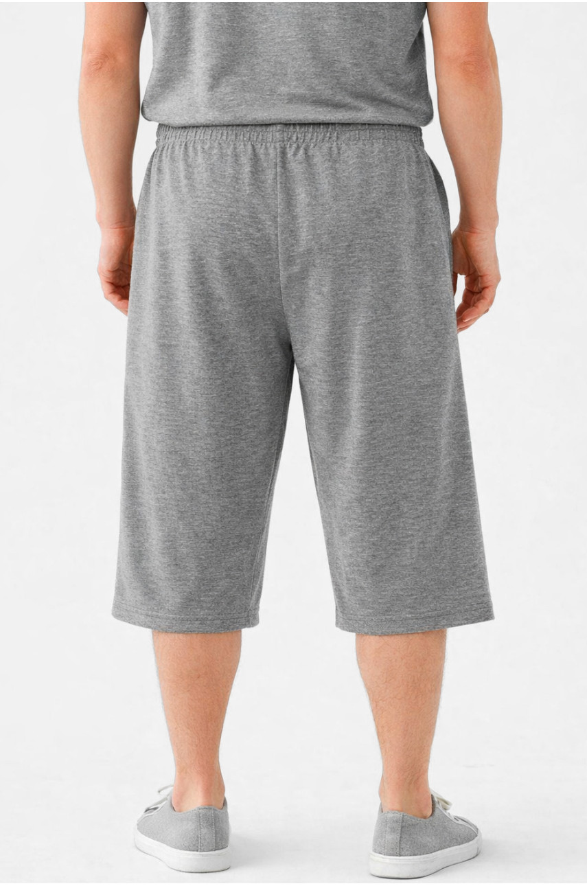 Бриджи мужские полубатальные серого цвета Y-6689 212993