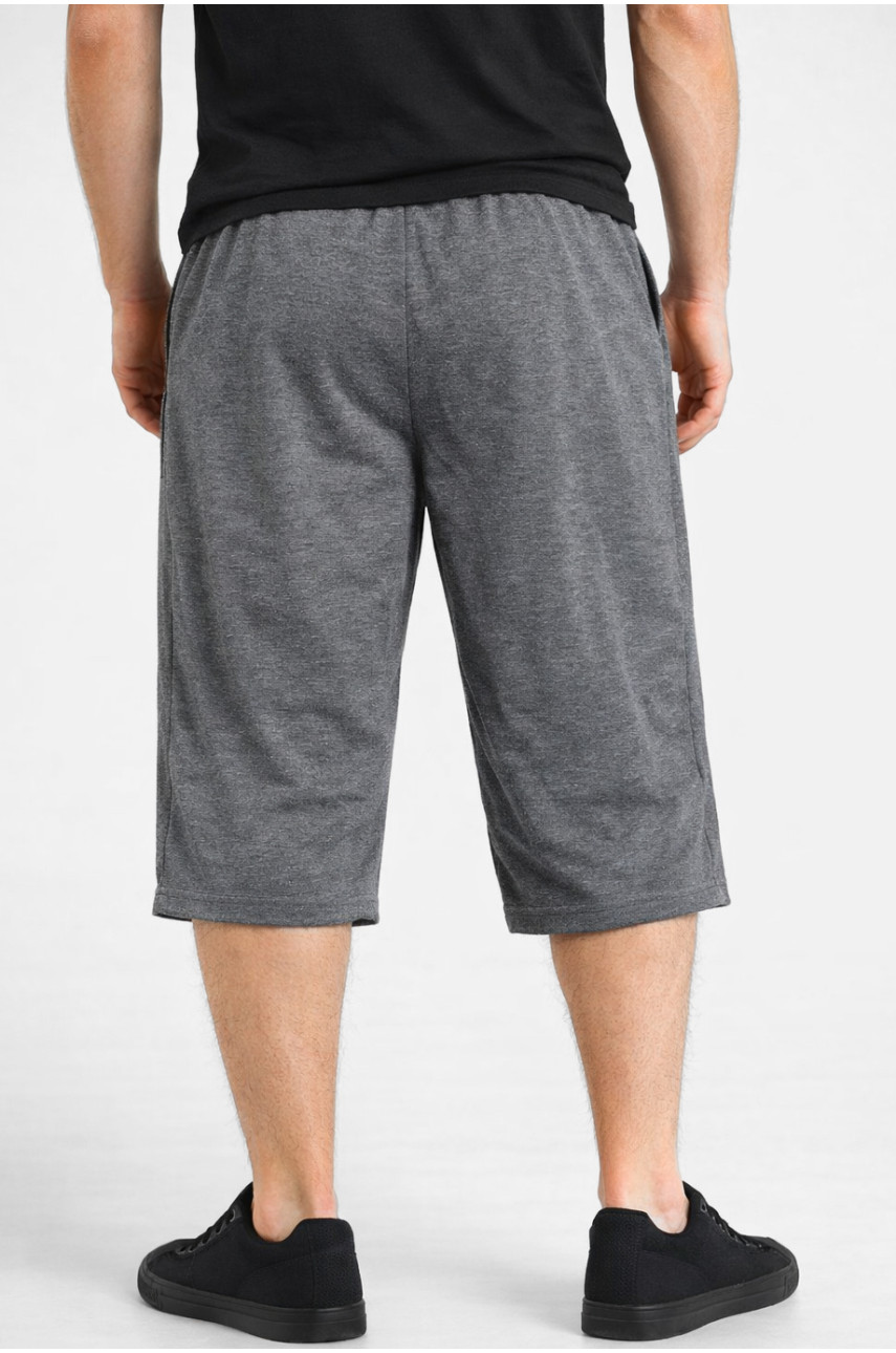 Бриджи мужские полубатальные тёмно-серого цвета Y-6742-LBK 212998