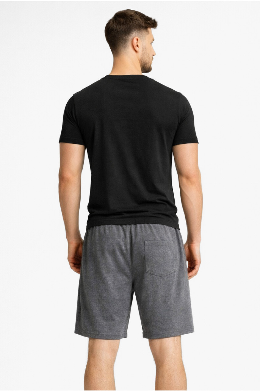 Шорты мужские серого цвета с принтом А2087-1 213000