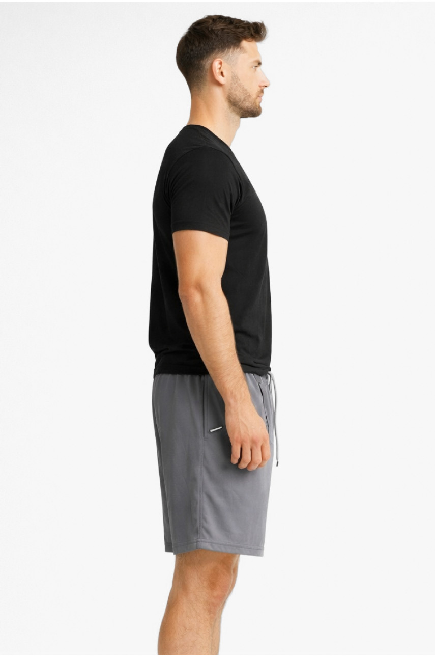 Шорты мужские тёмно-серого цвета с принтом А2087-1 213002