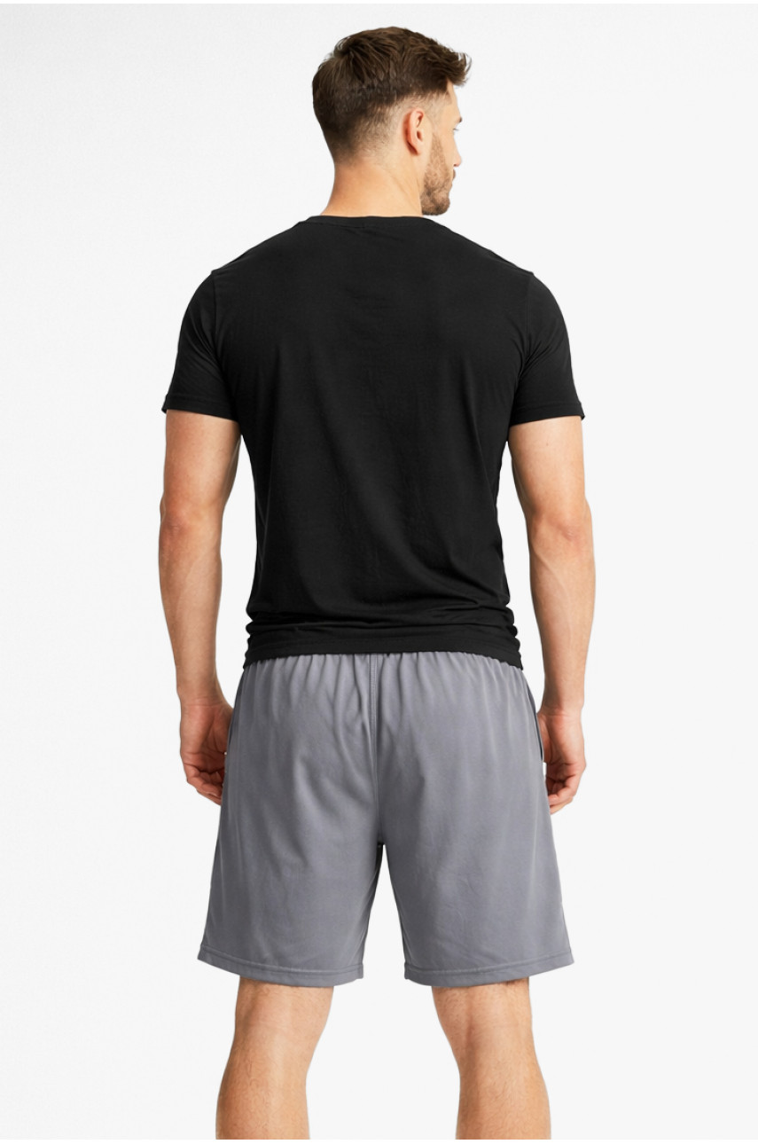 Шорты мужские тёмно-серого цвета с принтом А2087-1 213002