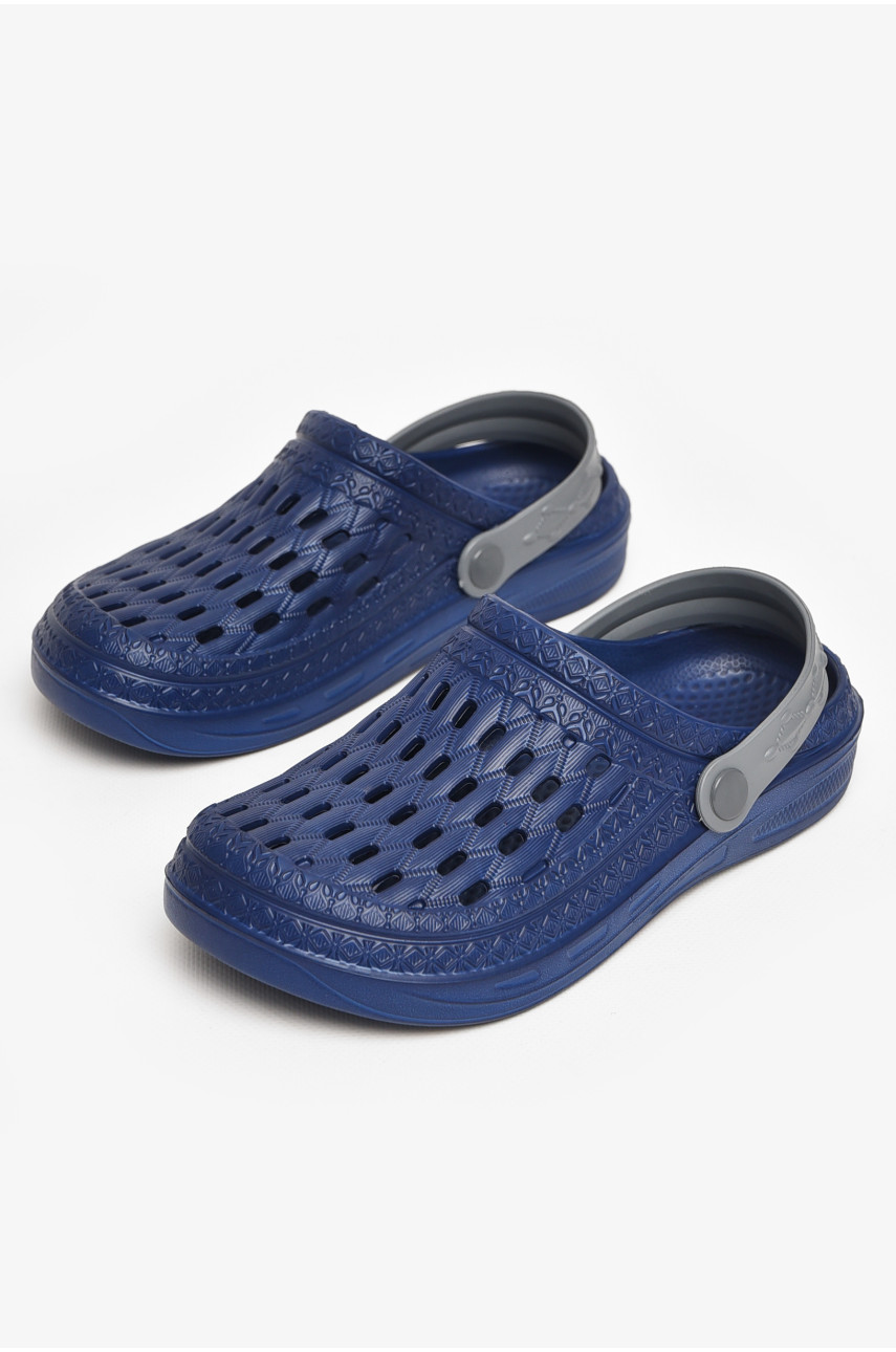 Кроксы женские темно-синего цвета ДС-62 213003