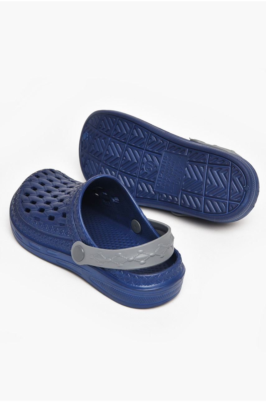 Кроксы женские темно-синего цвета ДС-62 213003