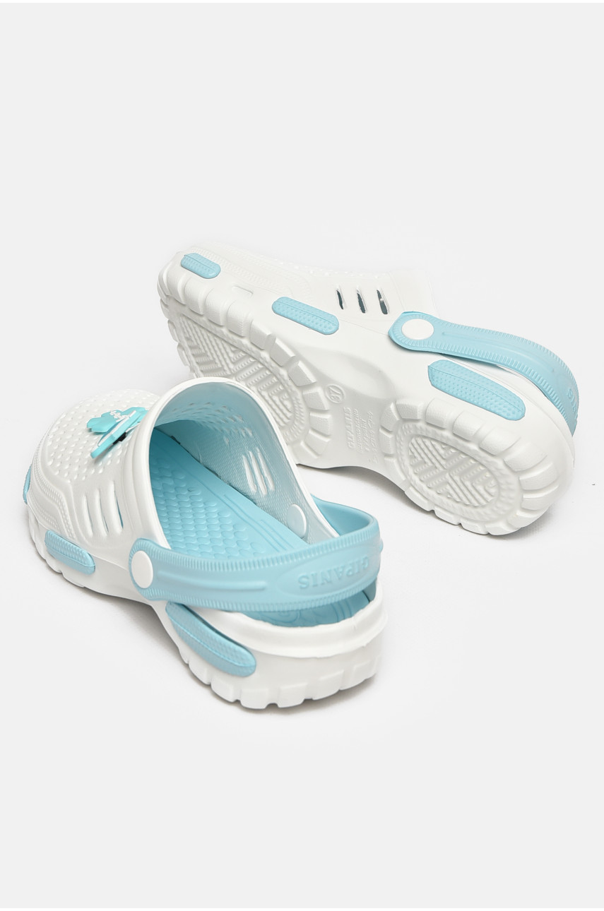 Кроксы женские белого цвета СД-48 213005