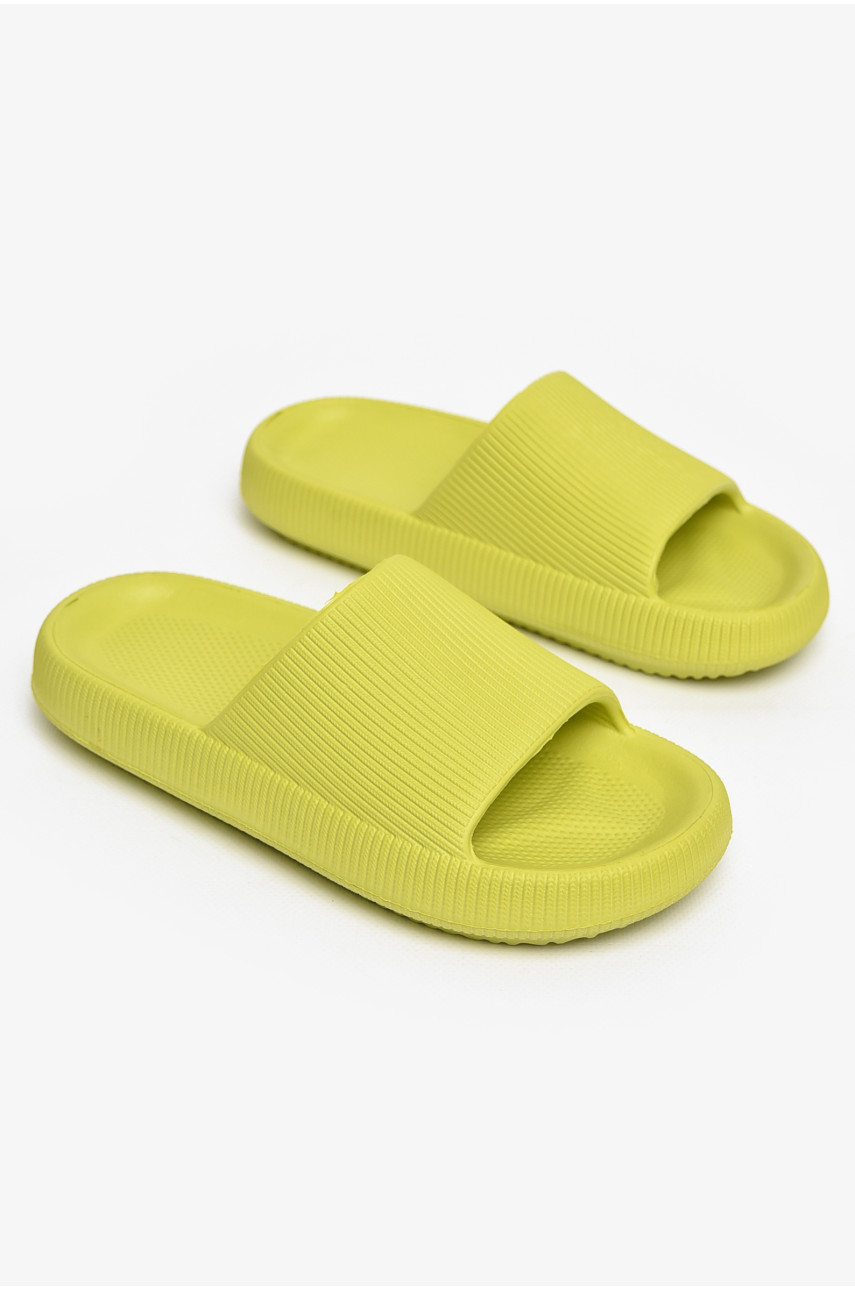 Шлепанцы пена женские салатового цвета с-88 213008