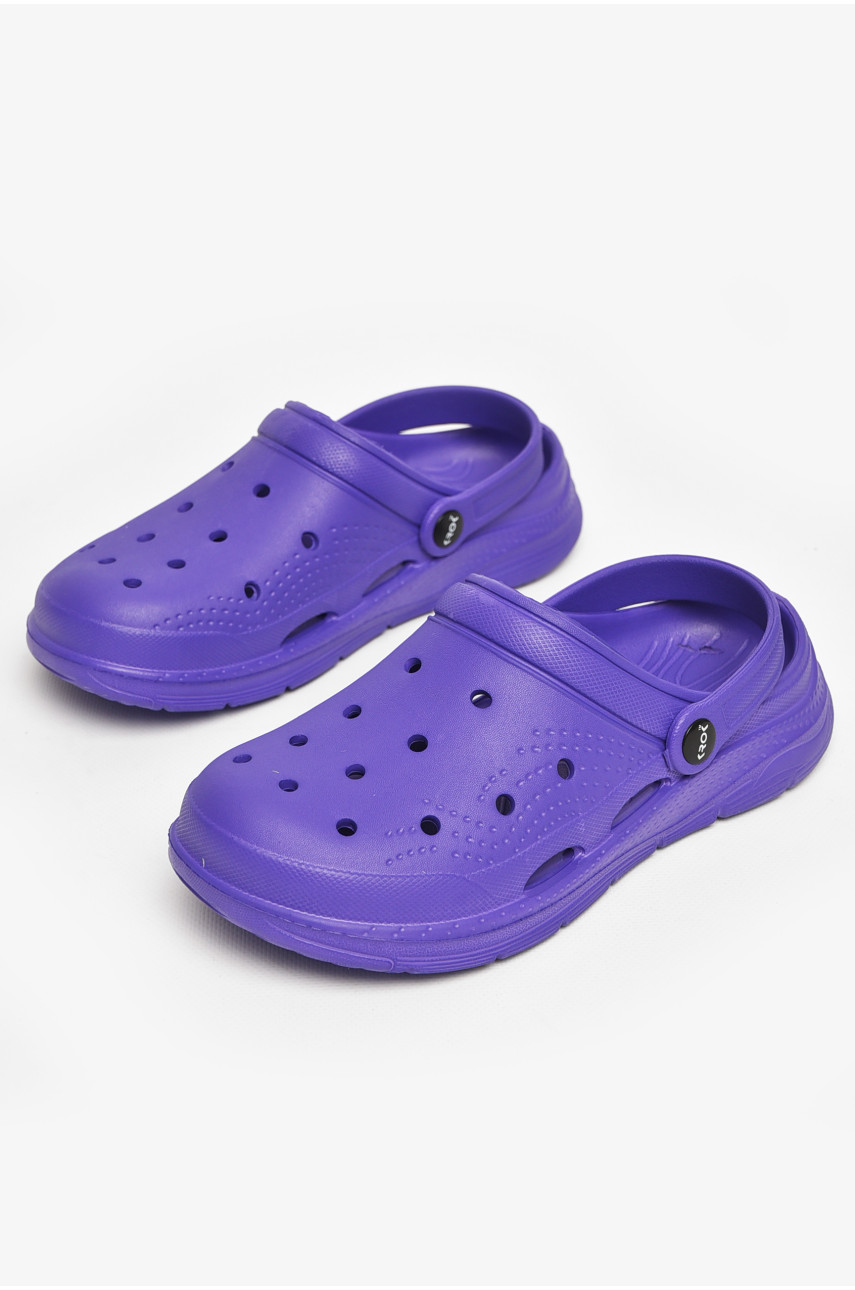 Кроксы женские фиолетового цвета с102 213012