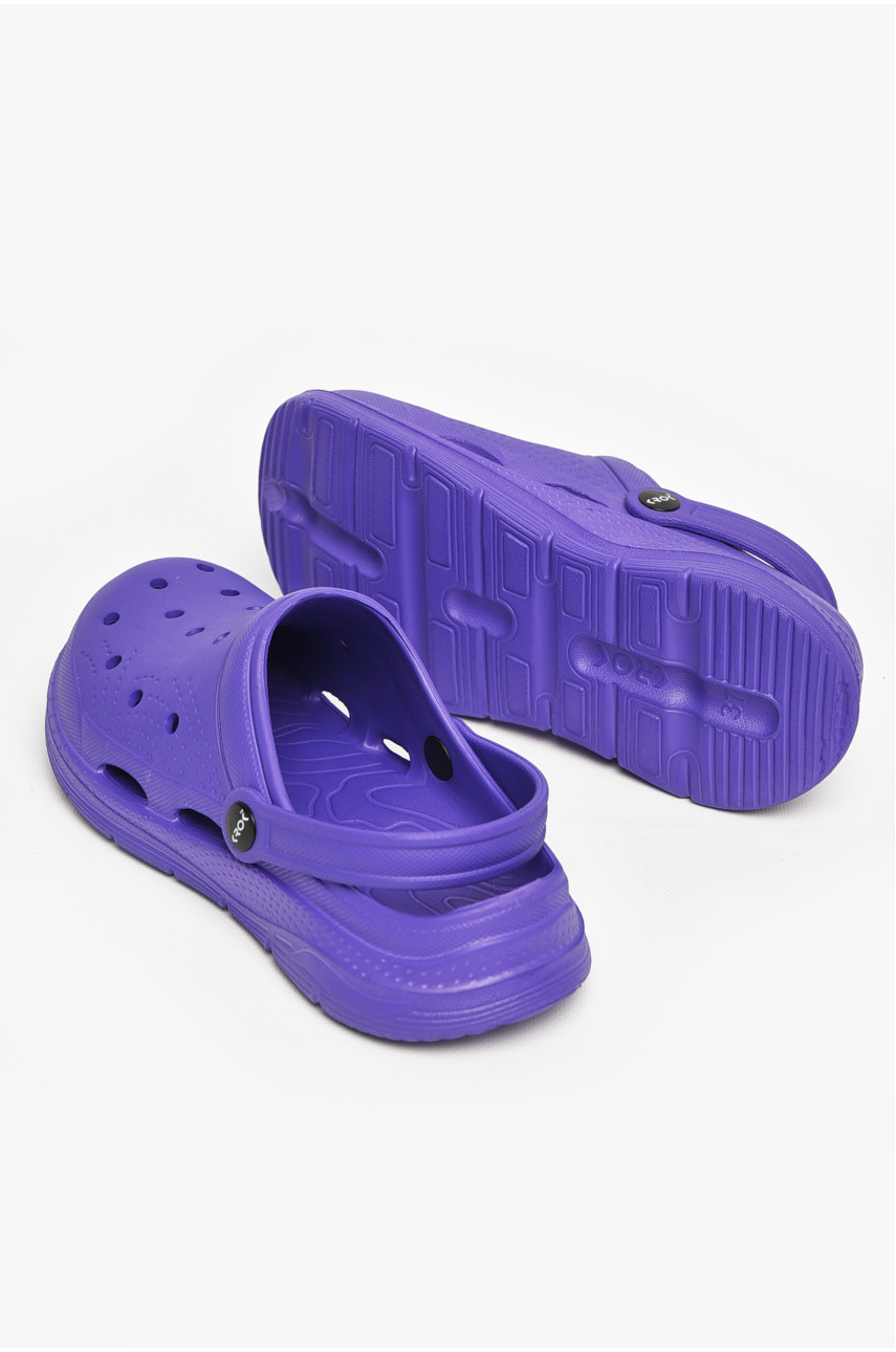 Кроксы женские фиолетового цвета с102 213012