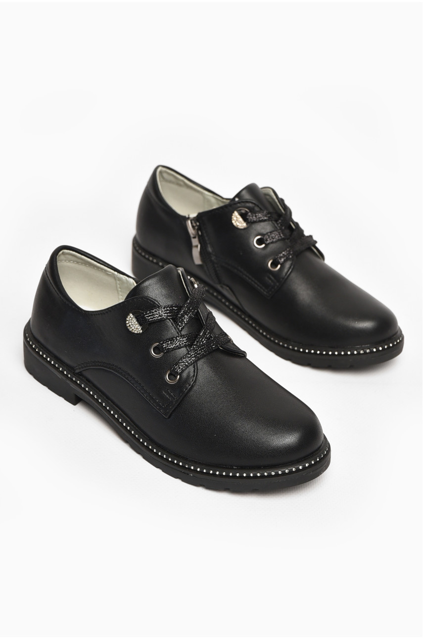 Туфлі дитячі для дівчинки чорного кольору 5994-1 213015