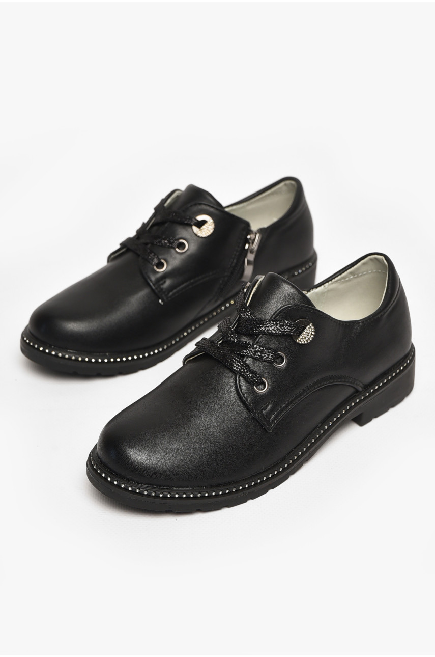 Туфлі дитячі для дівчинки чорного кольору 5994-1 213015