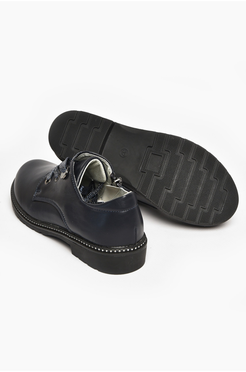 Туфлі дитячі для дівчинки темно-синього кольору 5994-2 213017