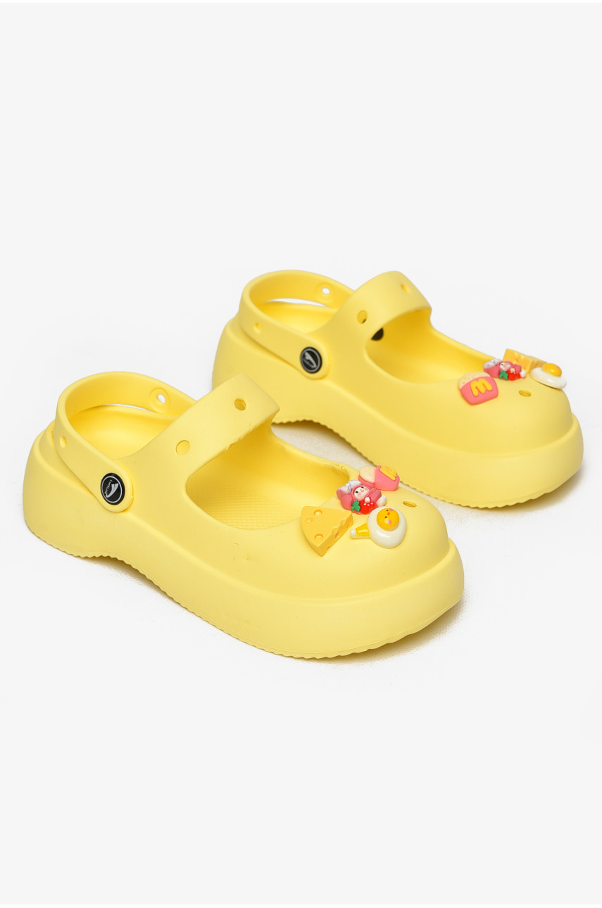 Крокси жіночі жовтого кольору 5159-2 213030