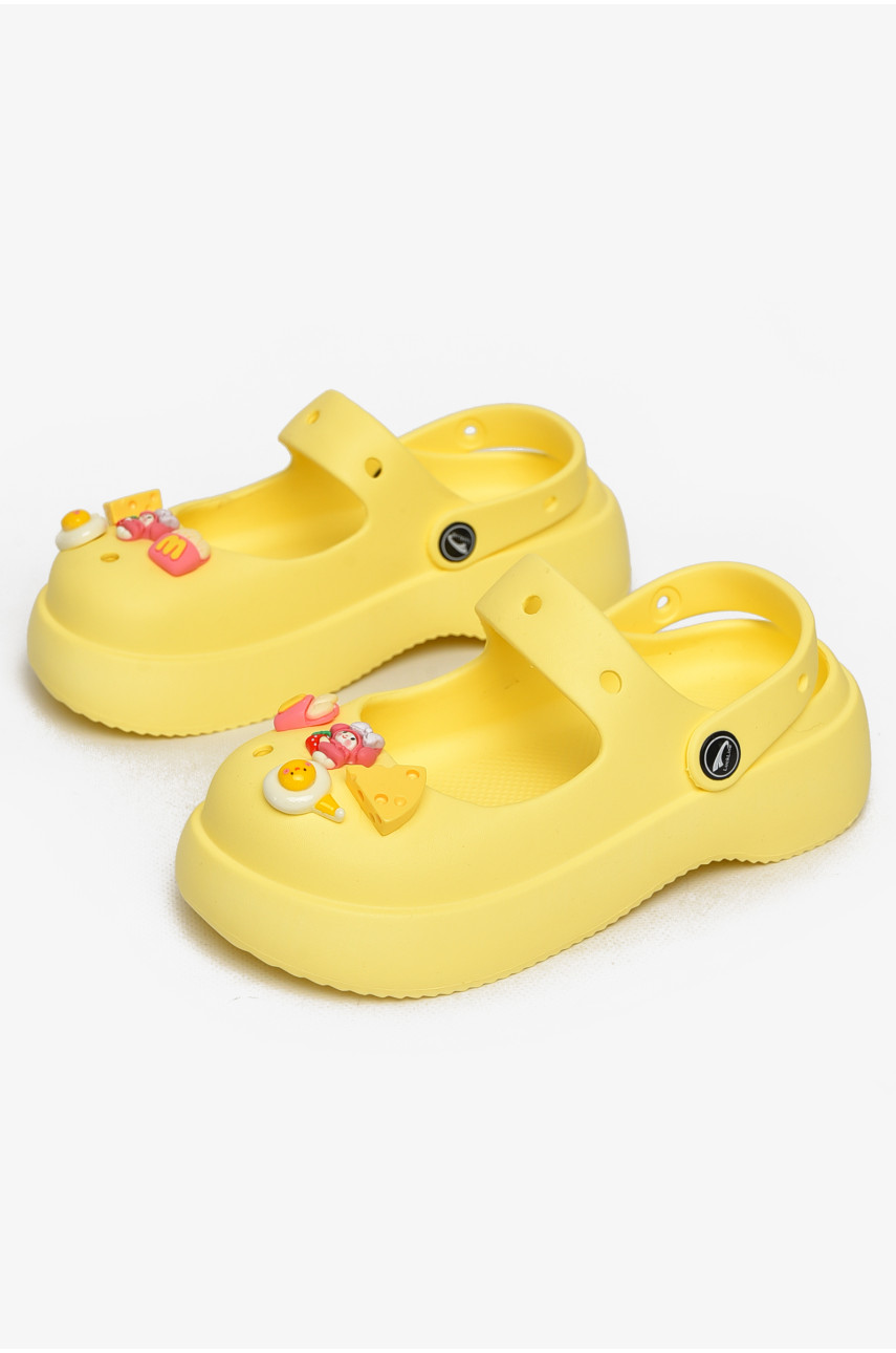 Кроксы женские желтого цвета 5159-2 213030