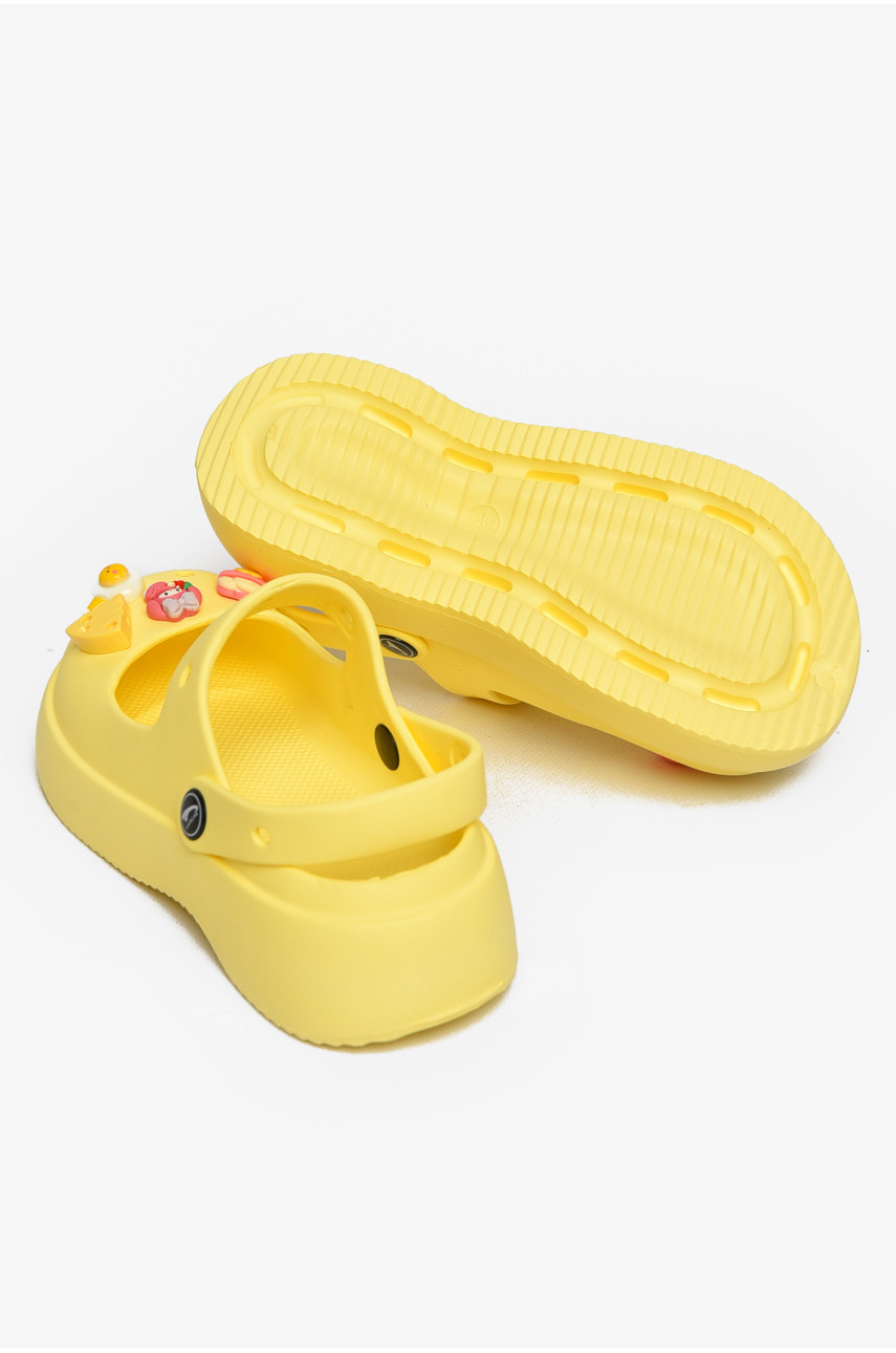 Кроксы женские желтого цвета 5159-2 213030