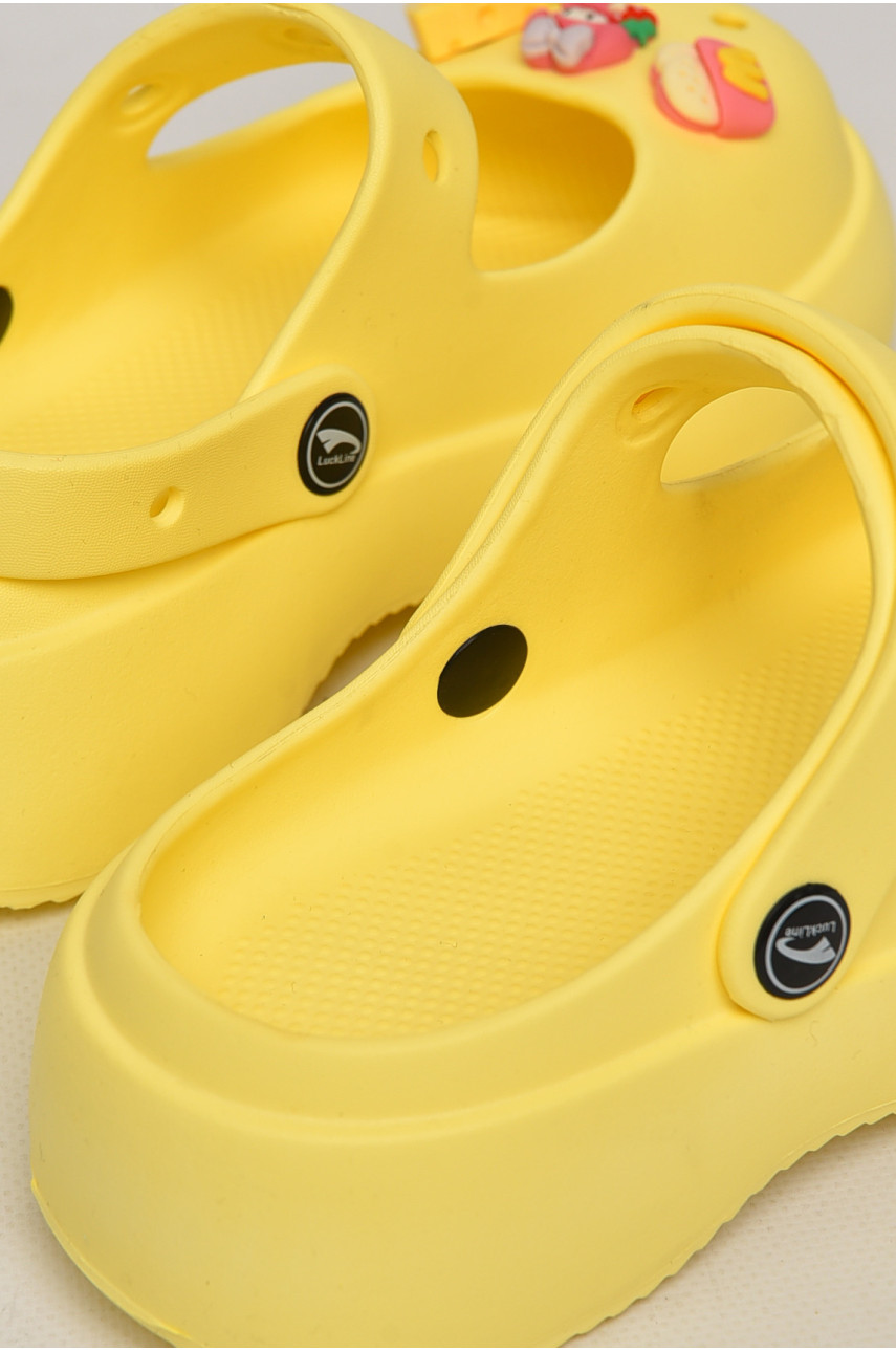 Кроксы женские желтого цвета 5159-2 213030