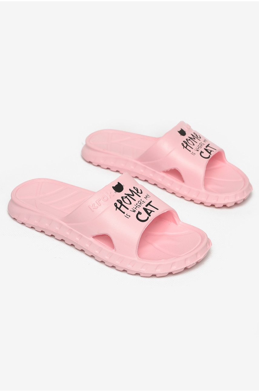 Шльопанці піна жіночі рожевого кольору С-74 213038