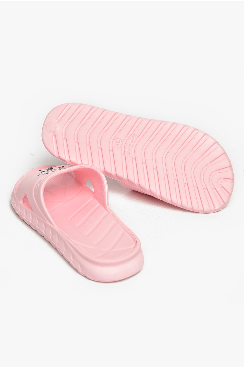 Шлепки пена женские розового цвета С-74 213038