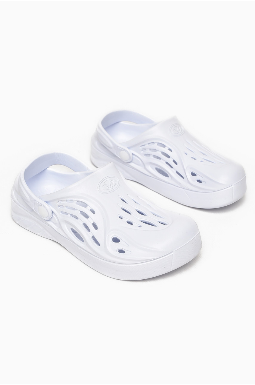 Крокси жіночі білого кольору С-73 213039