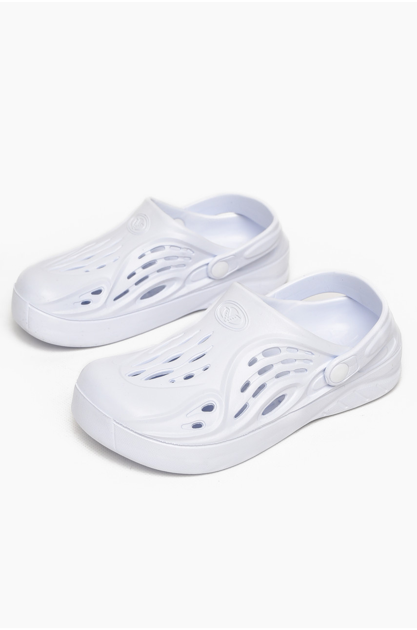 Кроксы женские белого цвета С-73 213039
