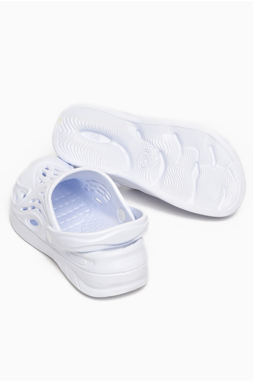 Кроксы женские белого цвета С-73 213039