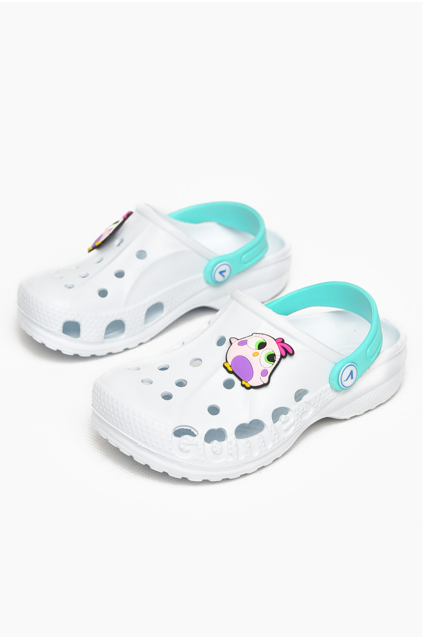 Крокси дитячі білого кольору 213040