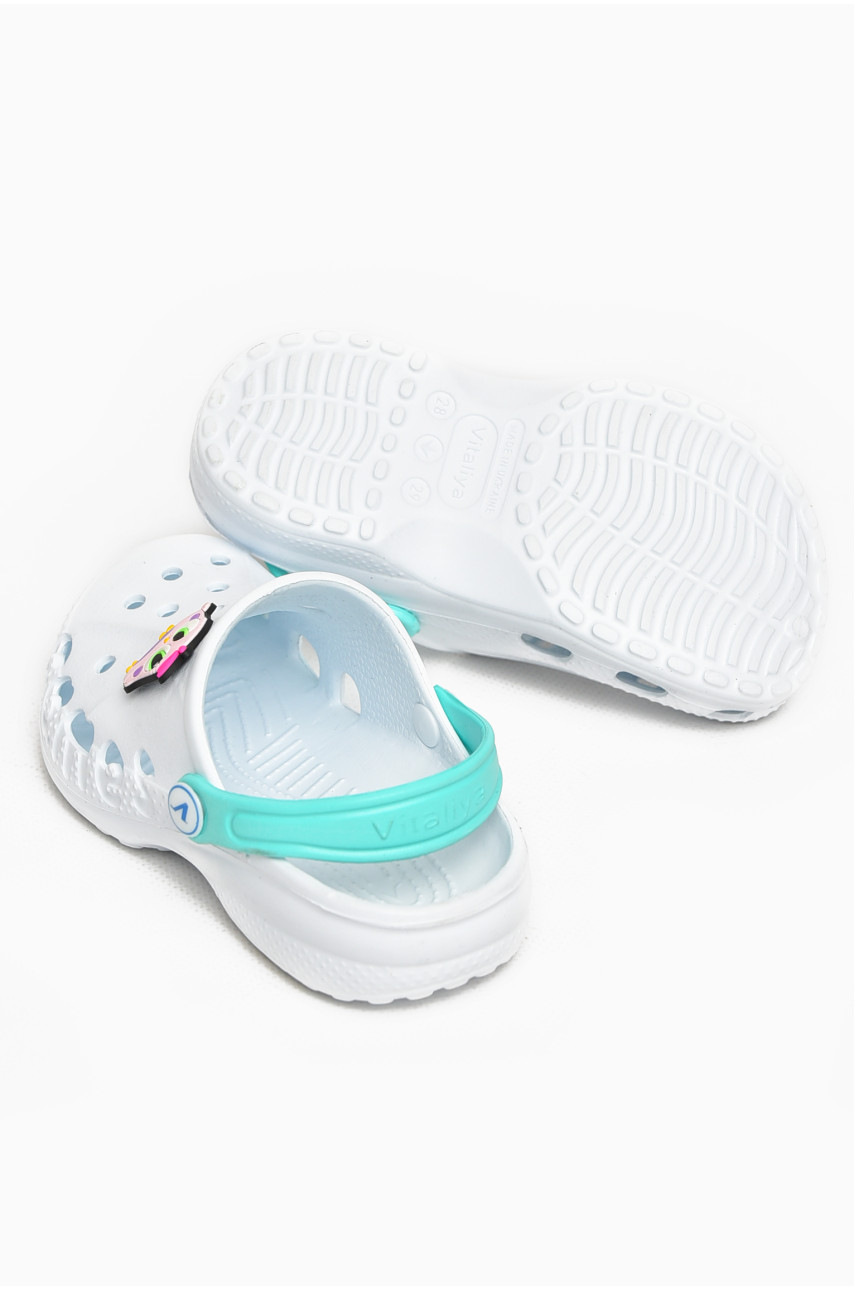 Крокси дитячі білого кольору 213040