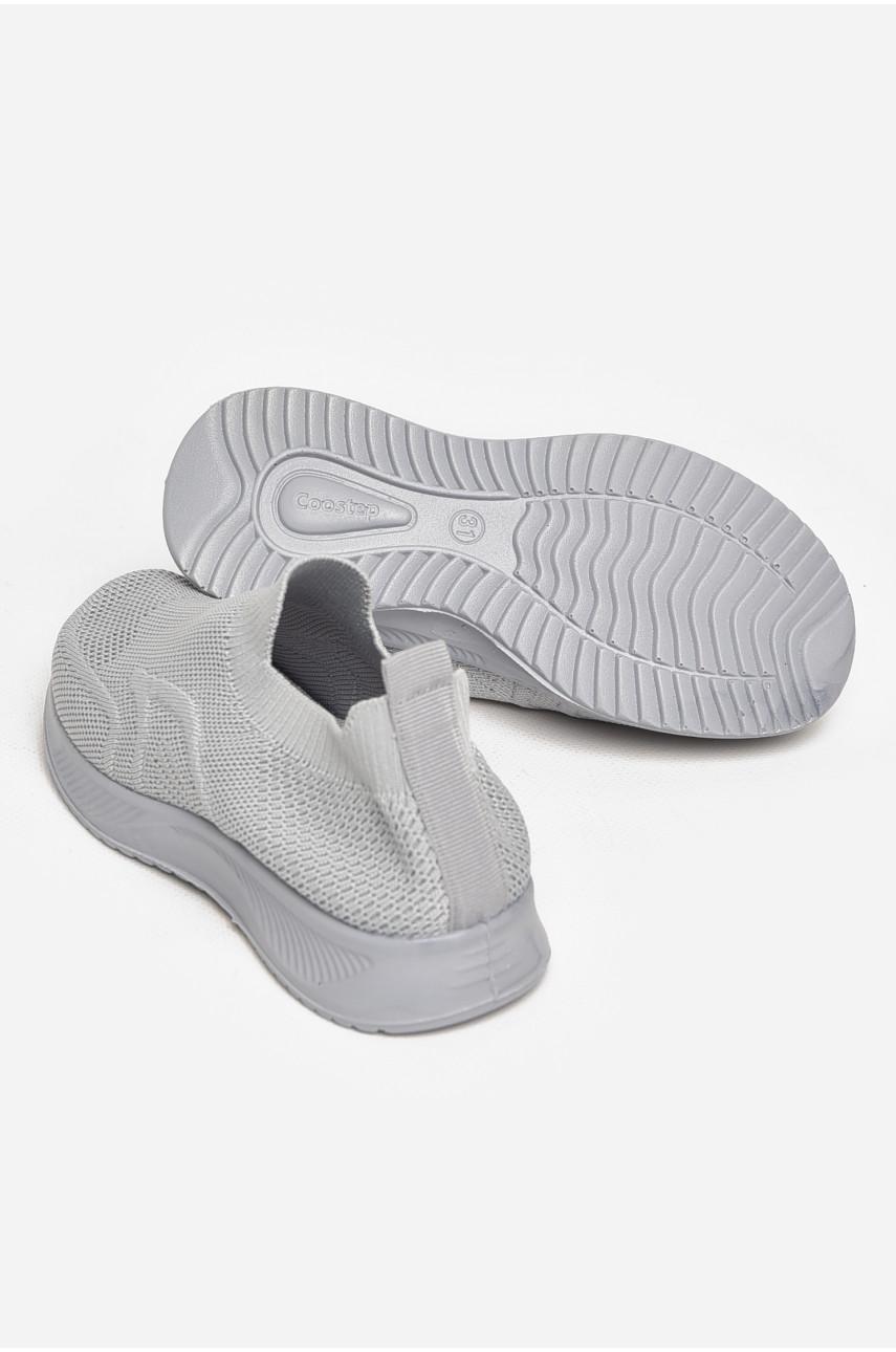 Кросівки дитячі текстильні сірого кольору А605-2 213043