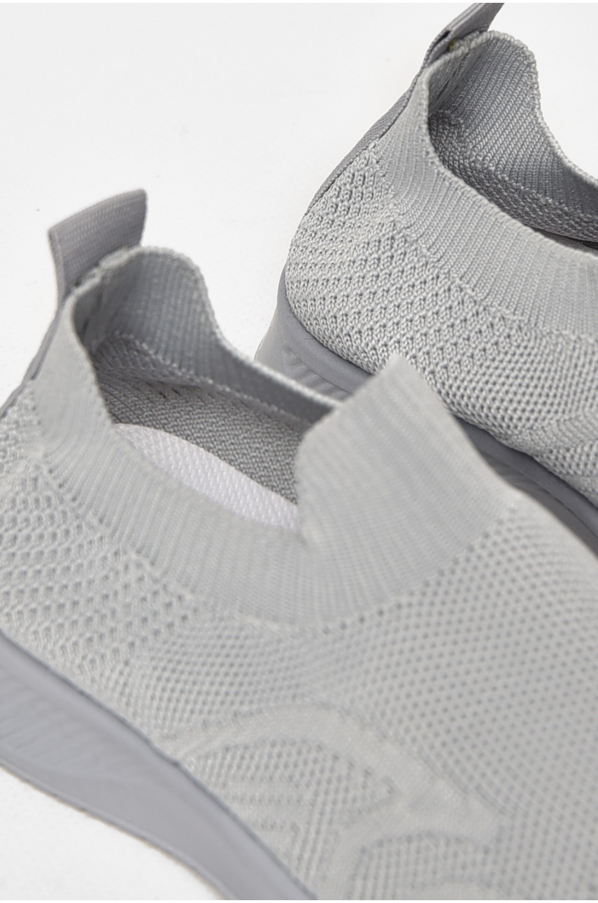 Кросівки дитячі текстильні сірого кольору А605-2 213043