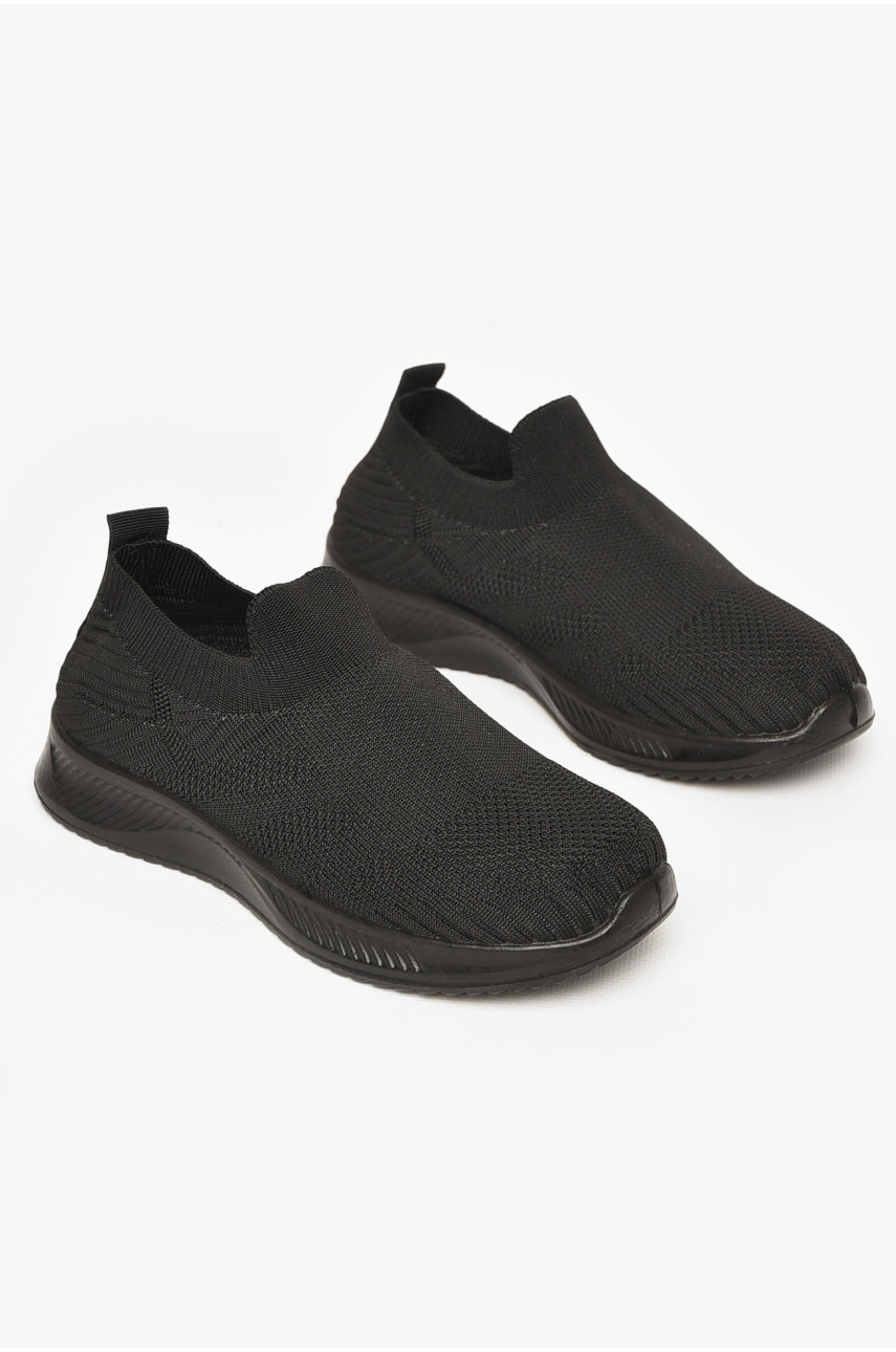 Кросівки дитячі текстильні чорного кольору А602-1 213045