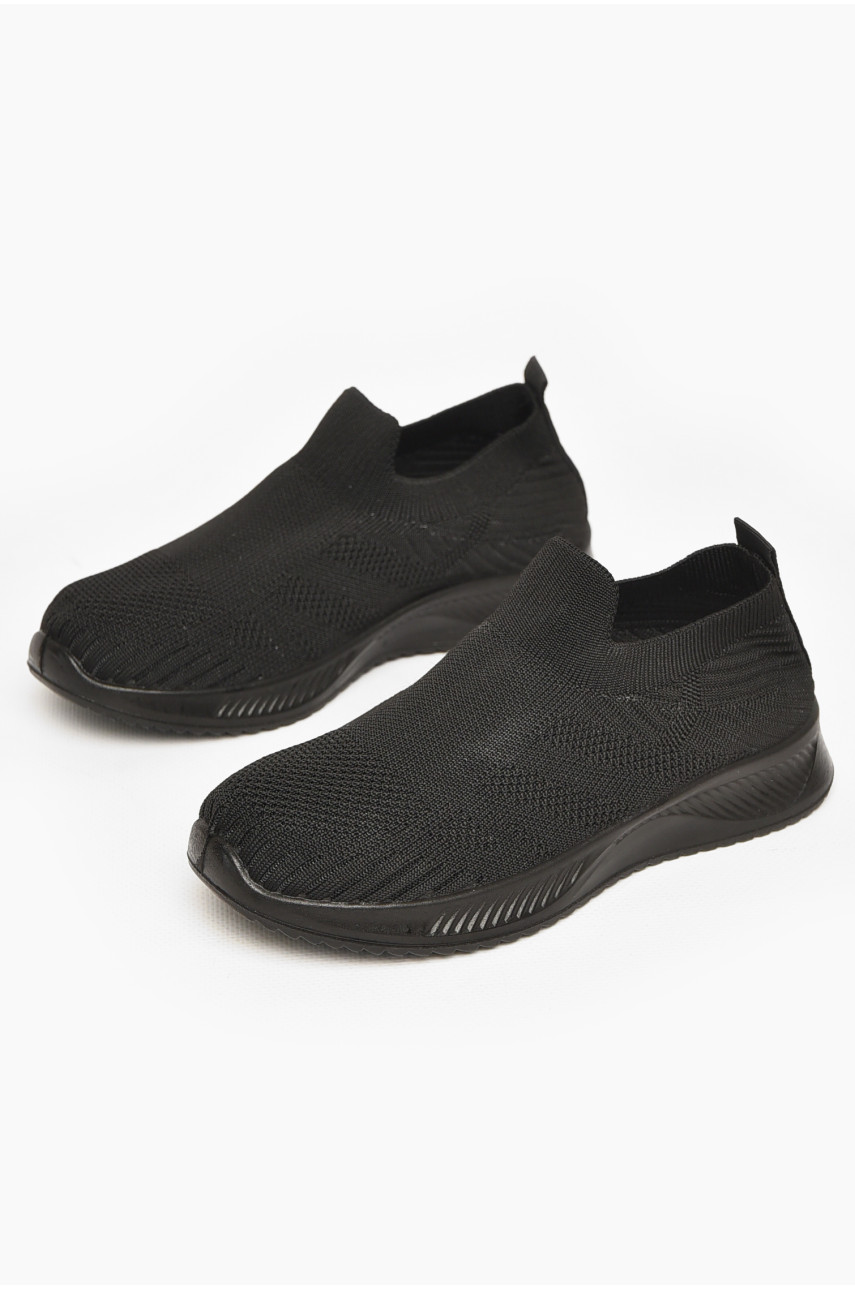 Кросівки дитячі текстильні чорного кольору А602-1 213045