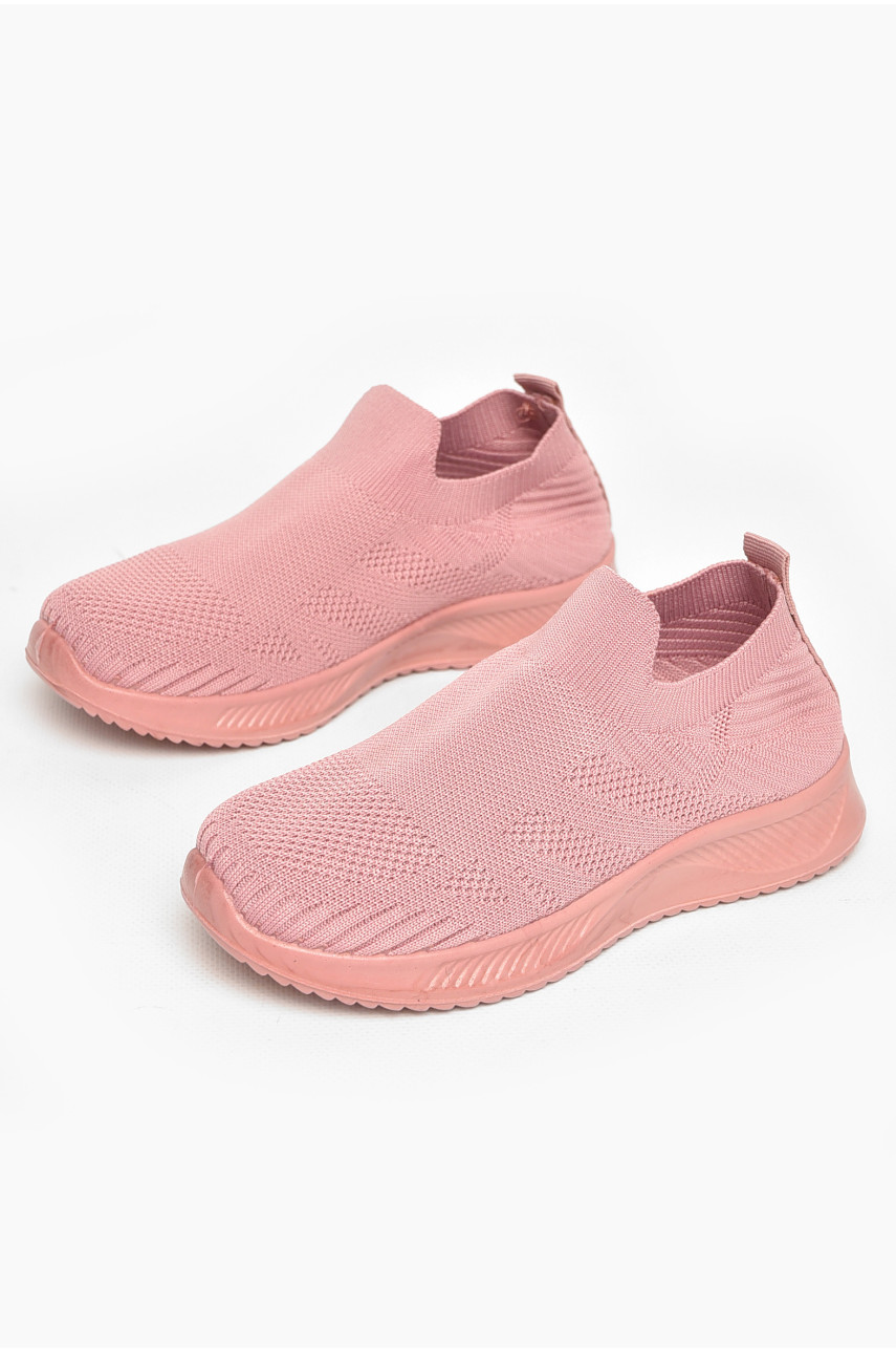 Кросівки дитячі текстильні рожевого кольору А602-3 213046