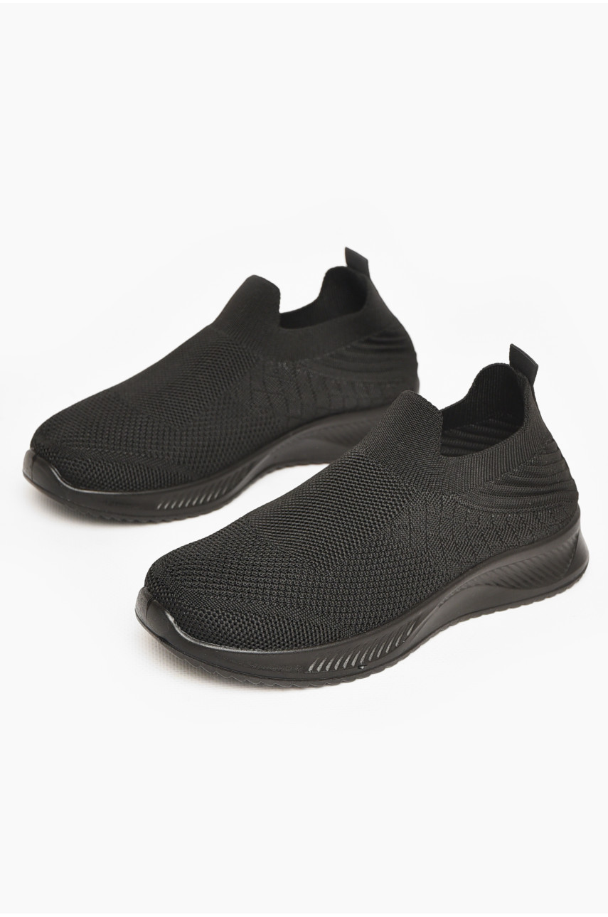 Кросівки дитячі текстильні чорного кольору А601-1 213047