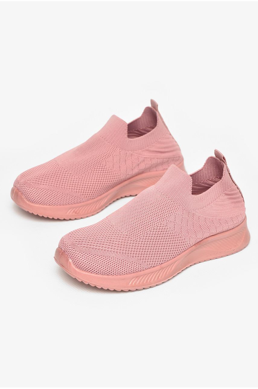 Кросівки дитячі текстильні рожевого кольору А601-3 213049