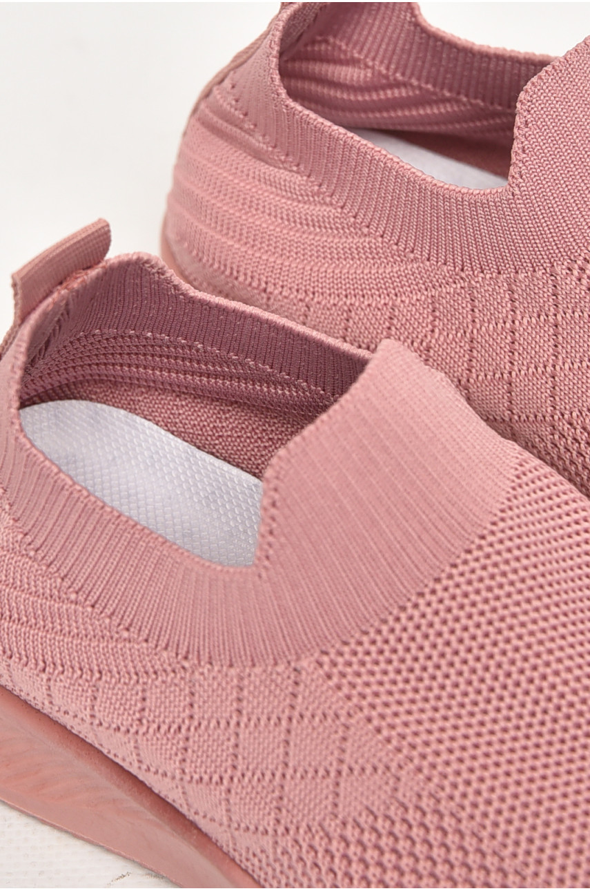 Кросівки дитячі текстильні рожевого кольору А601-3 213049