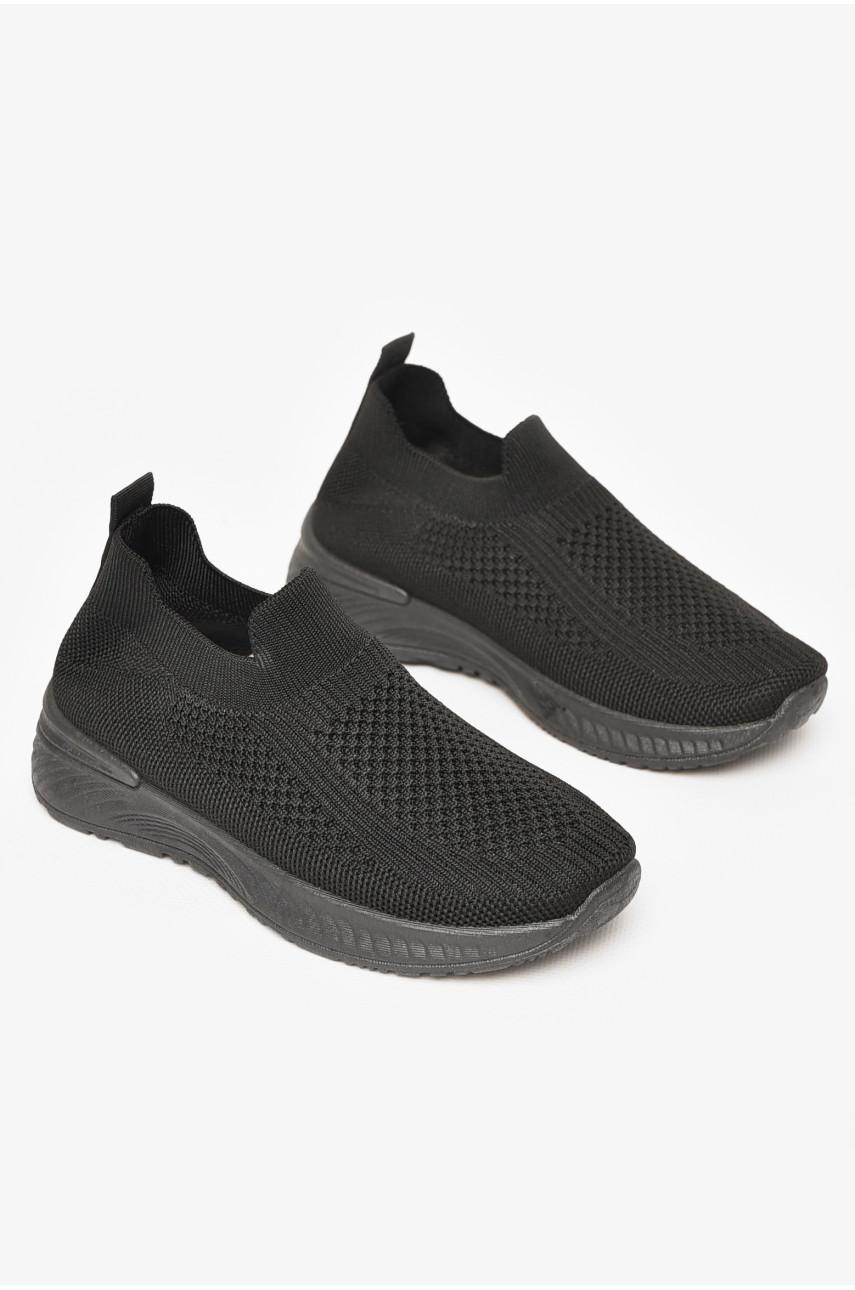 Кросівки дитячі текстильні чорного кольору А308 213053