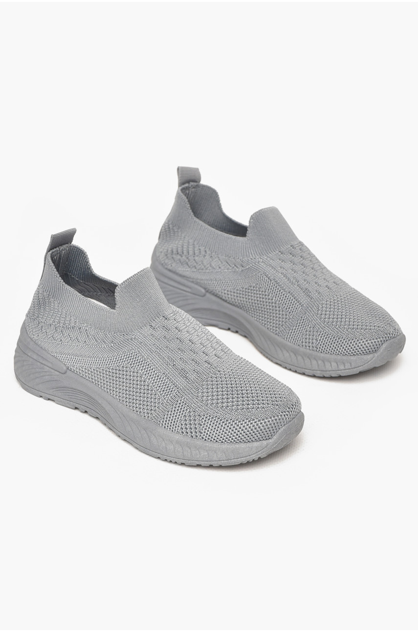 Кросівки дитячі текстильні сірого кольору А316 213054