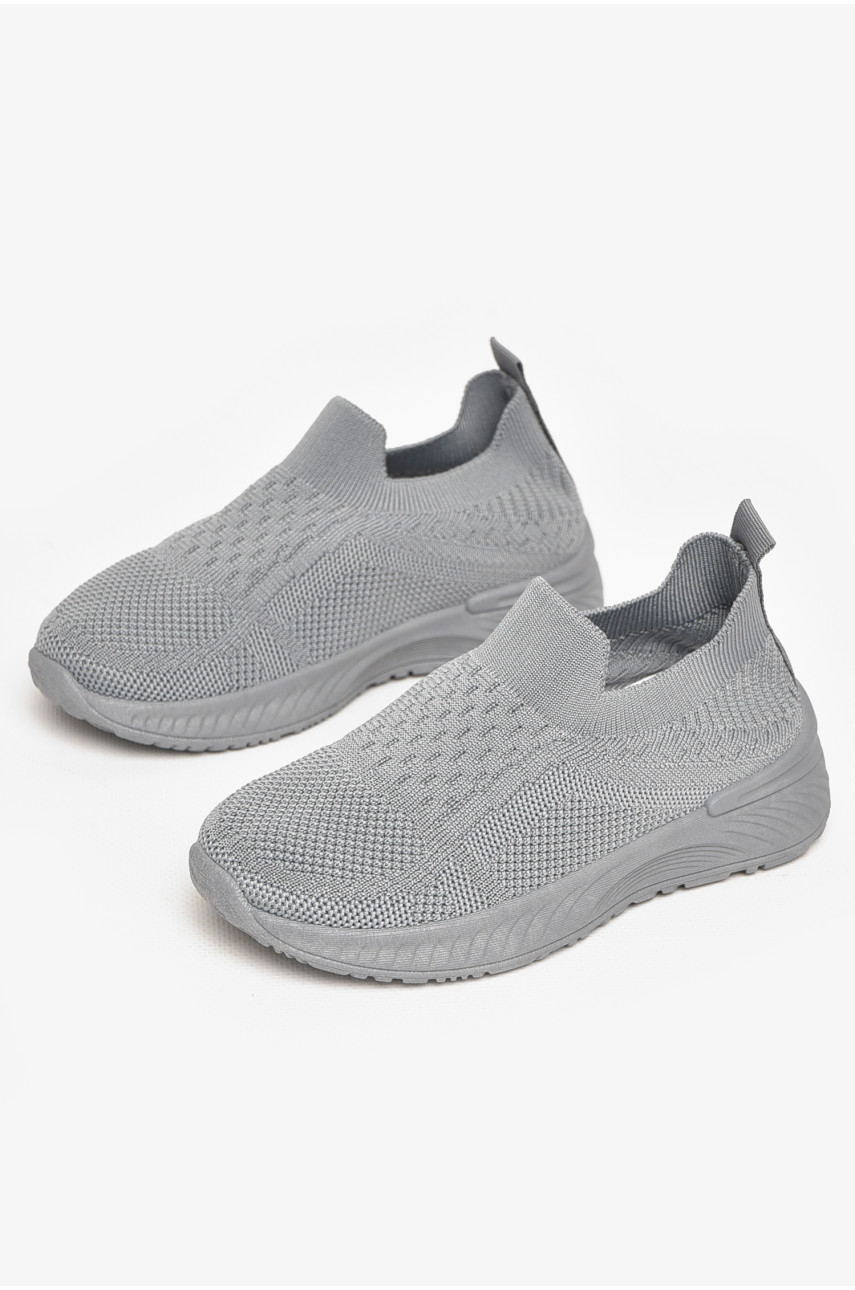 Кросівки дитячі текстильні сірого кольору А316 213054