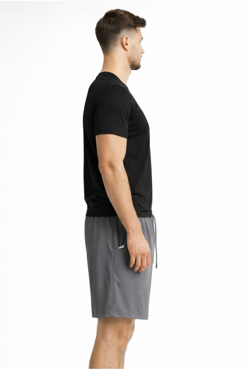 Шорты мужские серого цвета с принтом А2088-4 213057