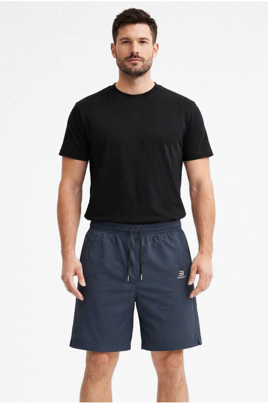 Шорти чоловічі однотонні темно-синього кольору 1415-3 213060