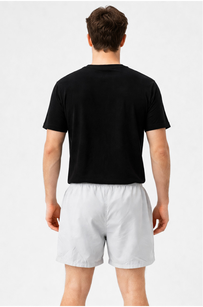 Шорты мужские серого цвета с принтом 23-26 213106