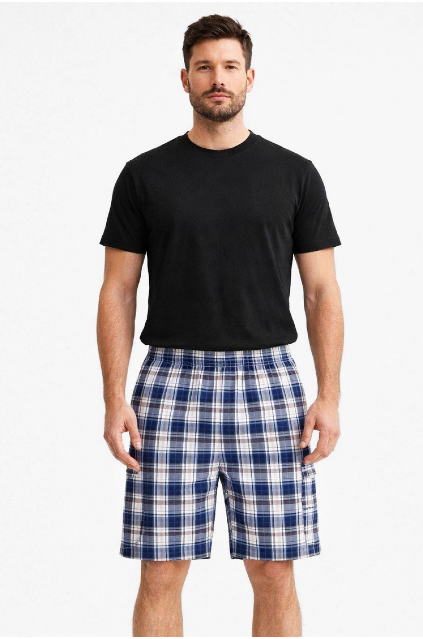 Шорти чоловічі білого кольору з принтом 213114