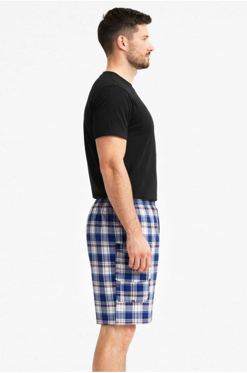 Шорти чоловічі білого кольору з принтом 213114