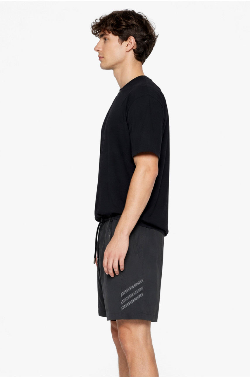 Шорти чоловічі однотонні чорного кольору 1416-2 213122