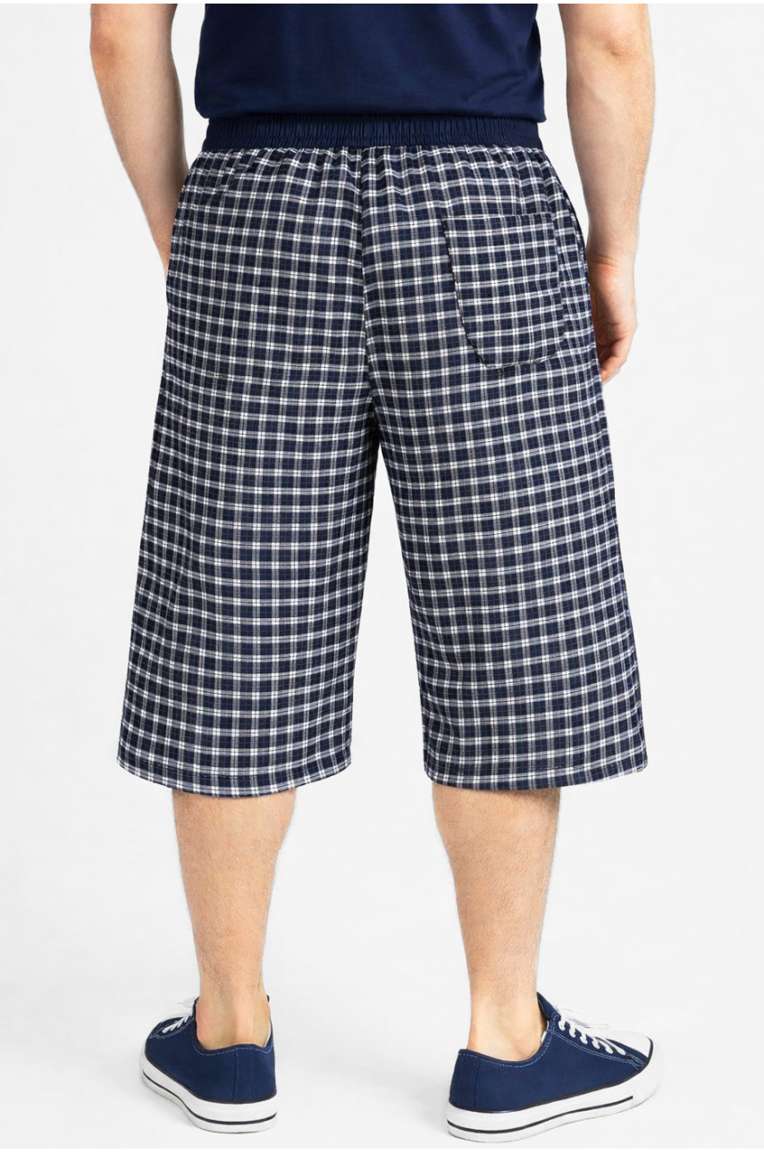 Бриджи мужские черного цвета с принтом P25 213128