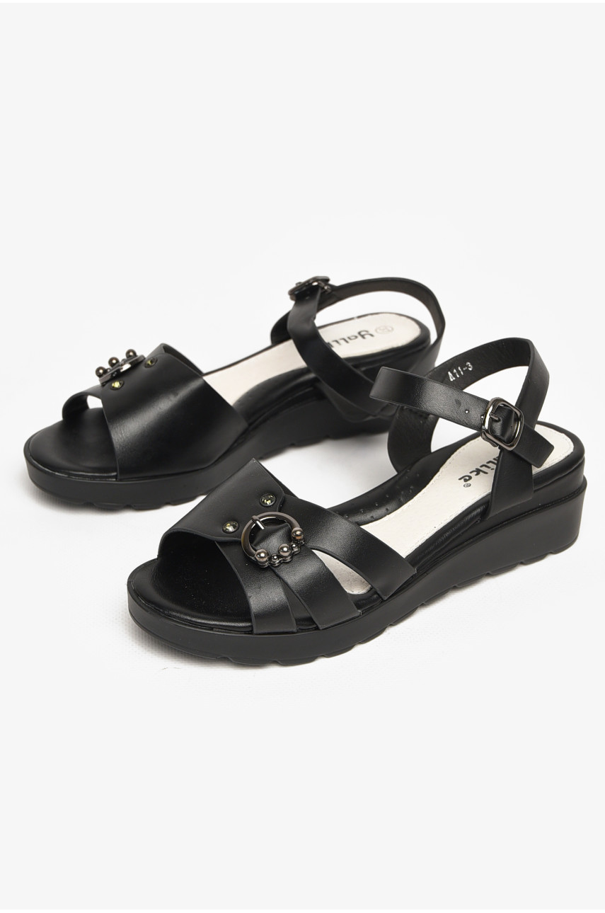 Босоніжки для дівчинки чорного кольору А11-3 213148