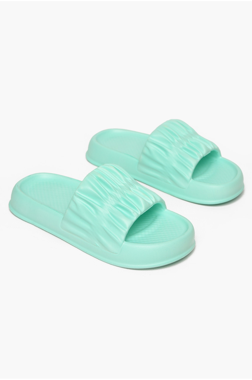 Шльопанці піна жіночі м'ятного кольору ПЖ-51 213163