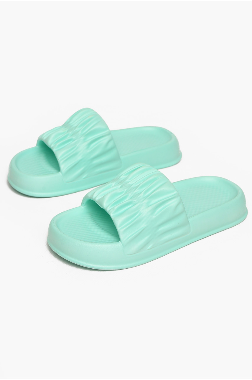 Шльопанці піна жіночі м'ятного кольору ПЖ-51 213163