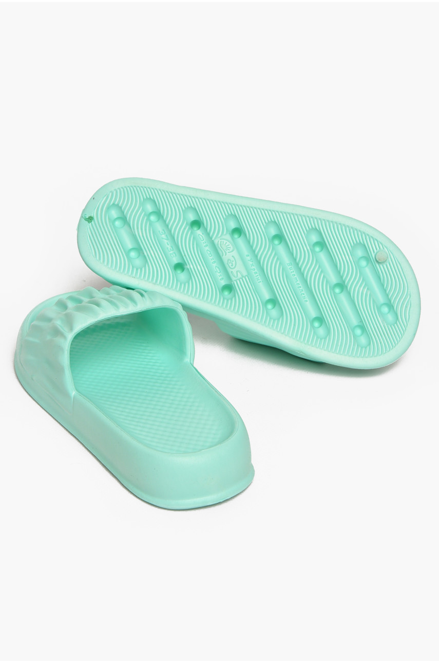 Шльопанці піна жіночі м'ятного кольору ПЖ-51 213163