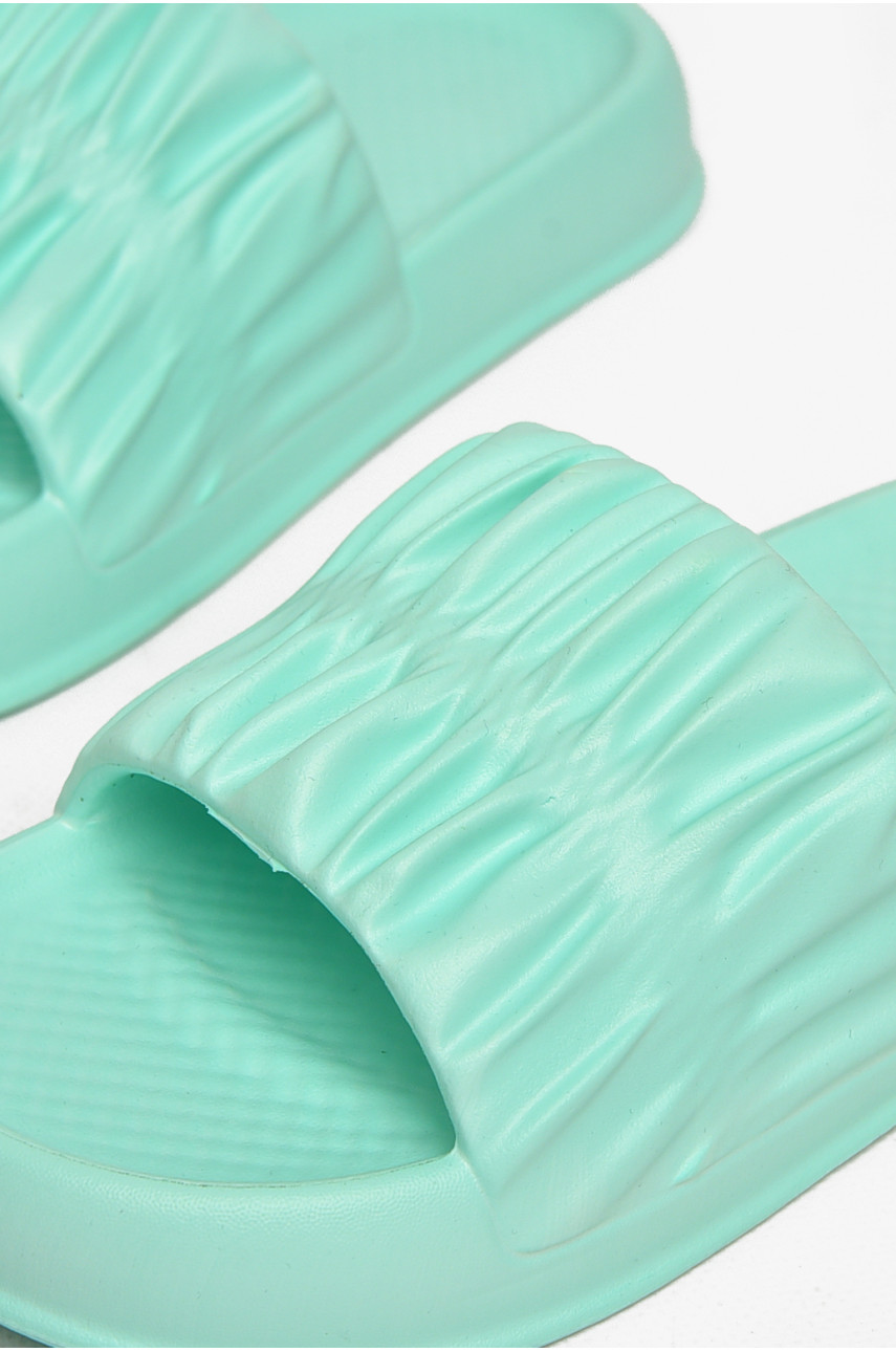 Шльопанці піна жіночі м'ятного кольору ПЖ-51 213163