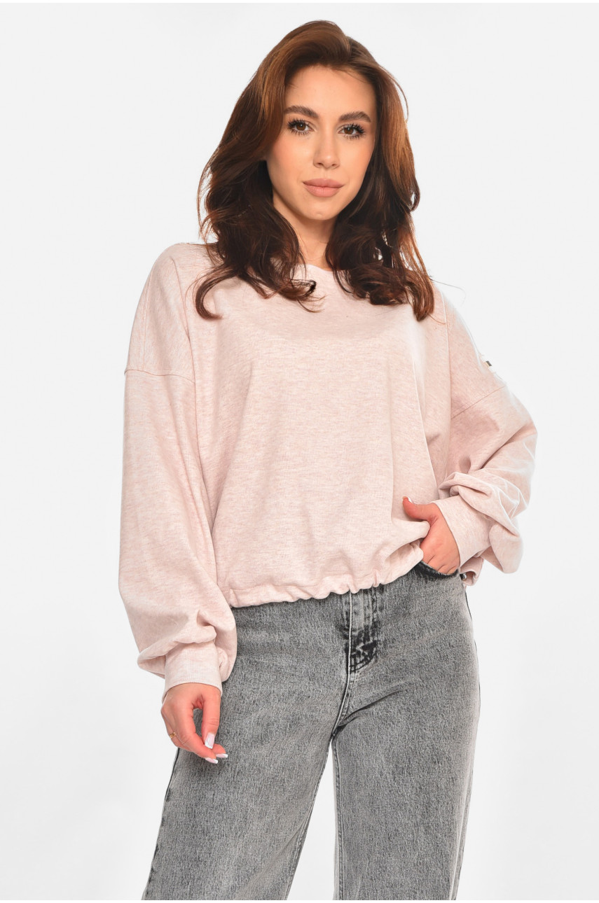 Кофта жіноча однотонна світло-рожевого кольору 0909 213171